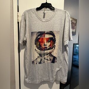 Bella Canvas Gray Astronaut Graphic Tee